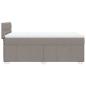 Preview: Boxspringbett mit Matratze Taupe 100x200 cm Stoff