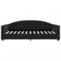 Preview: Tagesbett mit Matratze Schwarz 100x200 cm Samt