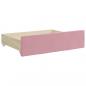 Preview: Tagesbett Ausziehbar mit Schubladen Rosa 100x200 cm Samt