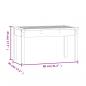 Preview: Gartenbank 80x44x45 cm Massivholz Kiefer