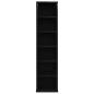Preview: CD-Schrank Schwarz Eichen-Optik 21x20x88 cm Holzwerkstoff