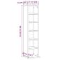 Preview: CD-Schrank Schwarz Eichen-Optik 21x20x88 cm Holzwerkstoff