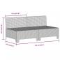 Preview: 10-tlg. Garten-Lounge-Set mit Kissen Grau Poly Rattan