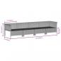 Preview: 10-tlg. Garten-Lounge-Set mit Kissen Grau Poly Rattan