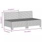 Preview: 7-tlg. Garten-Lounge-Set mit Kissen Grau Poly Rattan