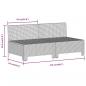 Preview: 6-tlg. Garten-Lounge-Set mit Kissen Grau Poly Rattan