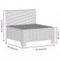 Preview: 5-tlg. Garten-Lounge-Set mit Kissen Grau Poly Rattan