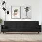 Preview: ARDEBO.de - Schlafsofa mit Kissen Schwarz Samt