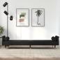 Preview: Schlafsofa mit Kissen Schwarz Samt