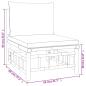 Preview: ARDEBO.de - 8-tlg. Garten-Lounge-Set mit Dunkelgrauen Kissen Bambus