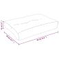 Preview: Palettenkissen Rosa 60x40x12 cm Stoff