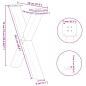 Preview: Esstischbeine X-Form 2 Stk. Weiß 70x(72-73) cm Stahl