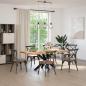 Preview: Esstischbein in Spinnenform Schwarz 120x68x(72-73) cm Stahl