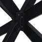 Preview: Esstischbein in Spinnenform Schwarz 120x68x(72-73) cm Stahl