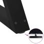 Preview: Couchtischbeine 2 Stk. Schwarz 50x(30-31,3) cm Stahl
