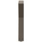 Preview: ARDEBO.de - Couchtischbeine 2 Stk. Naturstahl 38x(42-43,3) cm Stahl