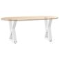 Preview: Couchtischbeine 2 Stk. Weiß 38x(42-43,3) cm Stahl