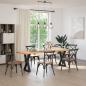 Preview: Esstisch Beine 2 Stk. Schwarz 60x(72-73,3) cm Stahl