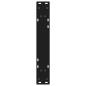 Preview: Esstisch Beine 2 Stk. Schwarz 60x(72-73,3) cm Stahl