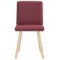 Preview: Esszimmerstühle 2 Stk. Weinrot Stoff