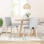 Preview: ARDEBO.de - Esszimmerstühle 2 Stk. Wolkengrau Stoff