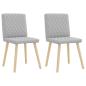 Preview: Esszimmerstühle 2 Stk. Wolkengrau Stoff