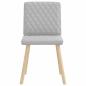Preview: Esszimmerstühle 2 Stk. Wolkengrau Stoff