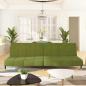 Preview: ARDEBO.de - Schlafsofa 2-Sitzer Hellgrün Samt