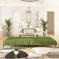 Preview: Schlafsofa 2-Sitzer Hellgrün Samt
