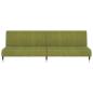 Preview: Schlafsofa 2-Sitzer Hellgrün Samt