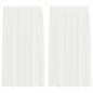 Preview: Voile Vorhänge mit Stangentaschen 2 Stk. Weiß