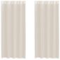 Preview: Voile Vorhänge mit Ösen 2 Stk. Creme 140x245 cm