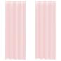 Preview: Voile Vorhänge mit Ösen 2 Stk. Hellrosa 140x300 cm
