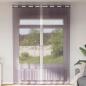 Preview: ARDEBO.de - Voile Vorhänge mit Ösen 2 Stk. Lila 140x300 cm
