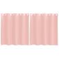 Preview: Voile Vorhänge mit Ösen 2 Stk. Rosa 140x140 cm