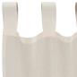Preview: Voile Vorhänge mit Lasche 2 Stk. Creme