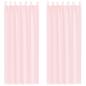 Preview: Voile Vorhänge mit Schlaufen 2 Stk. Hellrosa 140x260 cm