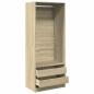 Preview: Kleiderschrank Sonoma-Eiche 80x50x200 cm Holzwerkstoff