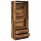Preview: Kleiderschrank Altholz-Optik 80x50x200 cm Holzwerkstoff