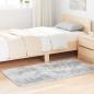 Preview: ARDEBO.de - Teppich Shaggy Hochflor NAVARRA Silbergrau 80x150 cm Polyester