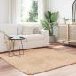 Preview: Teppich Shaggy Hochflor NAVARRA Beige 160x160 cm Polyester