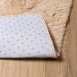 Preview: Teppich Shaggy Hochflor NAVARRA Beige 160x160 cm Polyester
