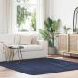 Preview: ARDEBO.de - Teppich Shaggy Hochflor NAVARRA Marineblau 200x200 cm Polyester