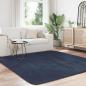 Preview: Teppich Shaggy Hochflor NAVARRA Marineblau 200x200 cm Polyester