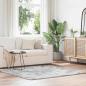 Preview: ARDEBO.de - Teppich Shaggy Hochflor NAVARRA Silbergrau 160x160 cm Polyester