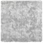 Preview: Teppich Shaggy Hochflor NAVARRA Silbergrau 160x160 cm Polyester