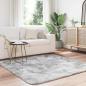 Preview: Teppich Shaggy Hochflor NAVARRA Silbergrau 160x160 cm Polyester