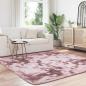 Preview: Teppich Shaggy Hochflor NAVARRA Altrosa 200x200 cm Polyester