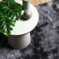 Preview: Teppich Shaggy Hochflor NAVARRA Dunkelgrau 240x240 cm Polyester
