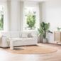 Preview: ARDEBO.de - Teppich Shaggy Hochflor NAVARRA Beige 240x240 cm Polyester